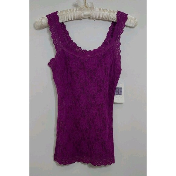 Hanky Panky Women's Camisole Size Small 1390L Classic Signature Unlined Wine - Picture 2 of 8